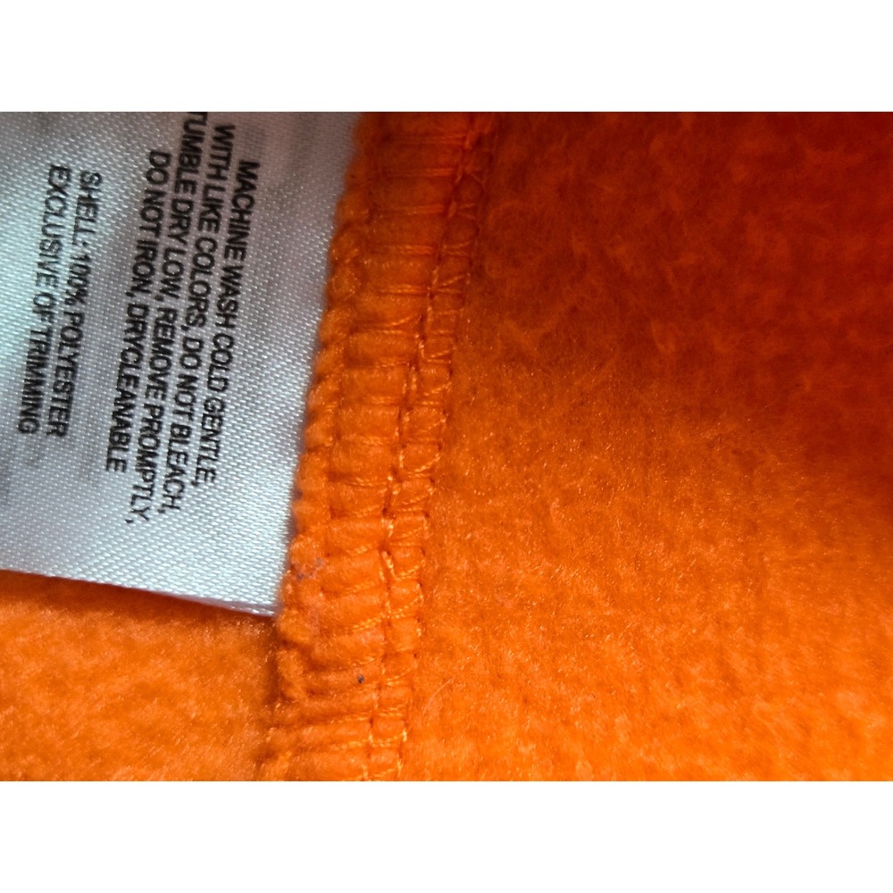 Columbia Clemson Tigers Fleece Vest Mens Large Orange Full Zip NCAA Collegiate - Picture 6 of 9